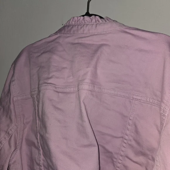 Talbots Light Lilac Pink Jean Jacket - Picture 9 of 9